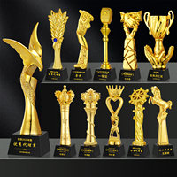 Trophées créatifs en résine sur mesure pour les récompenses des enfants, le basketball, le badminton, les concours de chant et les récompenses pour les employés