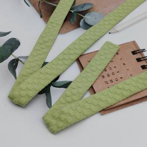 Factory Custom Logo Width Thickness <b>Webbing</b> Elastic Band Nylon Spandex Fold Over for Home Textile Bags Shoes Straps Belts - Product Image 1