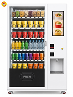Fabricant de distributeurs automatiques de nouilles instantanées, 54 compartiments, module d'eau chaude, écran tactile, système intelligent, 4G WiFi, vente en gros