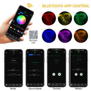 32W Twinkle Effect RGBW Smart APP RF Control LED Car Star Sky Ceiling Kit With Meteor <span class=keywords><strong>Machine</strong></span> & 0.75mm x 800pcs x 4m Cable - Product Image 5