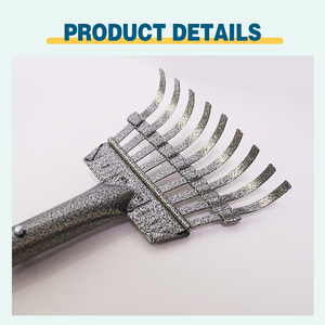 Ağır metal tepsi ve tırmık 3 adet set pet pets <span class=keywords><strong>scooper</strong></span> bahçe pençe <span class=keywords><strong>scooper</strong></span> evcil hayvanlar için uzun saplı - Product Image 5