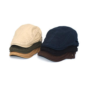 Casquette homme 6 panneaux en coton 100% version coréenne printemps-été, nouvelle tendance mode, chapeau de <span class=keywords><strong>peintre</strong></span> décontracté, pare-soleil, béret - Product Image 4