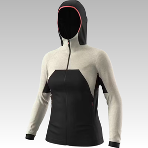 Veste thermique à capuche en laine pour femme, polyvalente, idéale pour les journées fraîches en montagne ou en vallée - Product Image 1