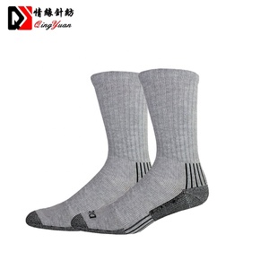 Custom Men Heavy Duty <span class=keywords><strong>Boot</strong></span> Trabalho Proteção Tripulação Meias Almofada Segurança Trabalho Meias - Product Image 2