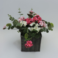 Pot de fleur artificiel élégant au design floral haut PU réaliste nouvel an chinois nouvel an fête des mères noël maison mariage