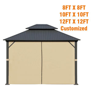 Gordijn Alleen Allen En Roth Tuinhuisje Gordijnen Waterdicht Tuinhuisje Gordijnen Hardtop Vervangende Panelen Met Rits Voor Buiten - Product Image 4