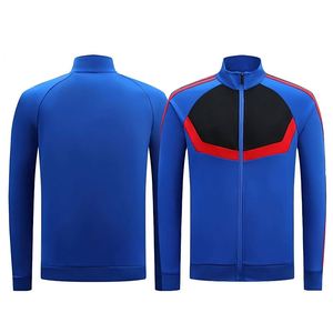 ชุดฟุตบอลแขนยาวแบบมีลายทีม ชุดวอร์มสำหรับผู้ใหญ่ แบบ unisex เสื้อแจ็คเก็ตสำหรับเล่นกีฬา  รับสั่งทำตามแบบ  ไซส์พลัส - Product Image 2