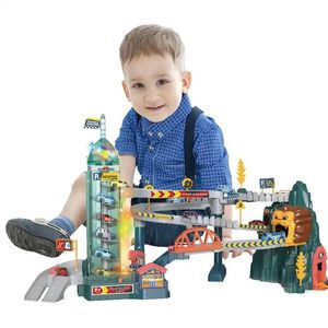 Nouveau circuit de voitures pour enfants avec 4 voitures Lion Rock Orbital Paradise, jouet éducatif pour garçons, cadeau d'anniversaire - Product Image 3