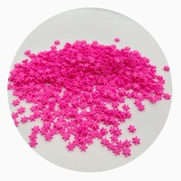 500 g/lotto 5MM di colore bianco blu fiocco di neve spruzza di argilla polimerica fetta per Nail Art torta da Dessert Scrapbook del telefono custodia decorazione