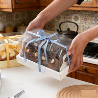 Boîtes à gâteaux transparentes en plastique, emballages pour cupcakes, boîtes à gâteaux personnalisées, boîtes à desserts, boîtes à gâteaux roulés – Vente chaude