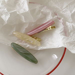 กิ๊บติดผมอะซิเตทสีทึบสุดชิคอุปกรณ์แต่ง<span class=keywords><strong>ผม</strong></span>น่ารักหวานๆทันสมัยสำหรับสาวๆ - Product Image 4