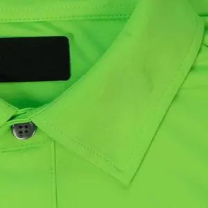 Polo personalizzate OEM di alta qualità poliestere spandex alta elasticità asciugatura rapida tinta unita Golf bianco polo da uomo