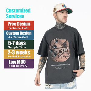 T-shirt da basket personalizzate da uomo a manica corta con stampa 3D effetto foro di <span class=keywords><strong>proiettile</strong></span>, in cotone vintage, stile streetwear, tinta unita, all'ingrosso, top estivo - Product Image 1