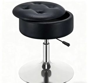 Para <span class=keywords><strong>Amazon</strong></span>, superventas, <span class=keywords><strong>taburete</strong></span> de <span class=keywords><strong>tocador</strong></span> redondo ajustable, <span class=keywords><strong>taburete</strong></span> de almacenamiento de maquillaje de dormitorio moderno para sala de estar para uso de belleza y uñas - Product Image 3