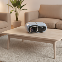 Projecteur Android 12.0 OS 1+16 Go, 300 lumens ANSI, dernier modèle, vidéo, éducation, hologramme, téléphone mobile