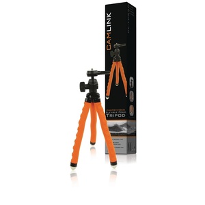 Mini Trípode Flexible de 27.5cm Naranja y Negro para Cámara y Teléfono - Product Image 4