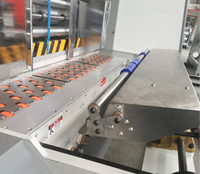 Automatische wasbehandelde golfkartonnen doosmaakmachine met wasmachines voor waterdichte visdozen, fruitdozen en voedseldozen