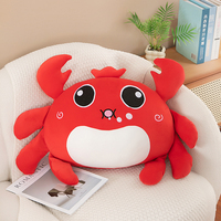 Ensemble de jouets en peluche crabe mignon-adorables coussins de crabe en peluche jouets en peluche