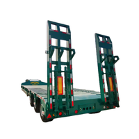 Semi-remorque à plateau bas pliable et détachable à 2/3/4 essieux pour camion de fret Howo