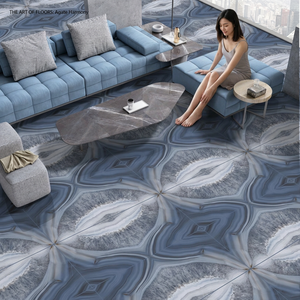 Luxury Grey Marble Look Porcelain Tiles 600x1200mm High Gloss Floor Wall Interior Collection - Product Image 3