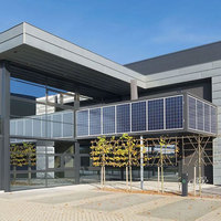 Puerta y Ventanas Solares de Vidrio Templado Laminado Fotovoltaico, Material Fotovoltaico, Vidrio Solar de Alta Transmitancia