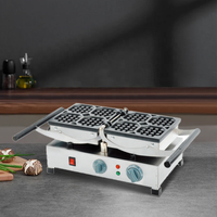 Gaufrier Électrique Professionnel Chef Prosentials 2000W en Acier Inoxydable Rotatif pour la Restauration (Petit Modèle)