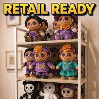 Peluches personnalisées Jour des Morts OEM ODM, Ours et Chat Crâne de Sucre, Vente en Gros, Cadeau
