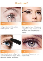 Mascara personnalisé de marque privée végétalien à séchage rapide et imperméable à l'eau Vente en gros Extension de cils volume 3D longue durée sans cruauté