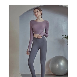 T-<span class=keywords><strong>shirt</strong></span> rembourré à manches longues pour femmes, vêtement Sexy de Yoga, de <span class=keywords><strong>sport</strong></span>, d'entraînement, de Gym et de Fitness, solide et durable - Product Image 6