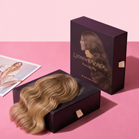 Kotak Wig Kustom Berlapis Satin, Kemasan Hadiah Ekstensi Rambut, Kotak Kertas Logo FSC Lionwrapack