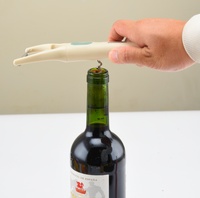 Multifunctionele handmatige plastic groenteschiller met julienne-snijder, 2 messen, flesopener voor bier & wijn, PP handvat, 420J2 RVS