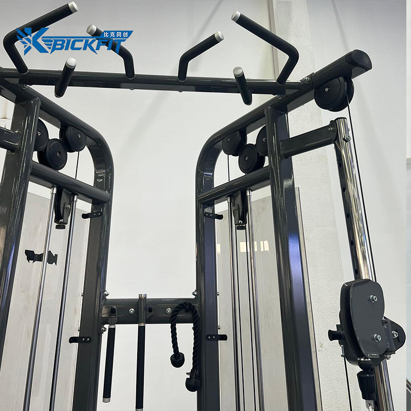 Commercial Gym Equipment Stainless Steel 195KG Weight Stack Strength Training Cable Crossover Double Pulleys Leg Back Exercises