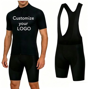Ensemble de cyclisme personnalisé <span class=keywords><strong>avec</strong></span> logo, short et t-shirt à manches courtes, ensemble sportif respirant en spandex/polyester imprimé pour <span class=keywords><strong>homme</strong></span>, été - Product Image 1