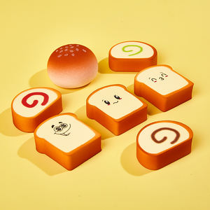 Éponge de maquillage personnalisée, éponge de beauté gratuite, maquillage pain Toast lune gâteau mélangeur, étiquette privée <span class=keywords><strong>Latex</strong></span> 50 pièces pour étiquette Logo personnalisée - Product Image 5