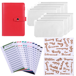 A6 Macaron Cash Envelope Budget System Binder Budget Binder with Cash Envelopes Budget Binder with Zipper Envelopes