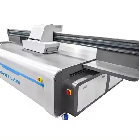 Perfetto Laser nuovo industriale automatico grande formato UV Flatbed stampante macchina da stampa per vetro alluminio plastica legno