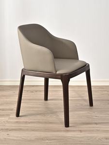 Silla de Comedor Moderna UPRS con Respaldo de Madera Maciza y Tapicería, con Reposabrazos, Apta para Hoteles, Restaurantes, Salones de Banquetes y Eventos - Product Image 4