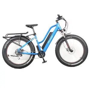 电动自行车500W 26英寸电动自行车胖轮胎女士自行车电动