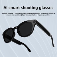 Occhiali Smart AI 2026 con Fotocamera da 8MP, Registrazione Video, Traduzione in 20+ Lingue, Chiamate e Riproduzione Musicale, per Uomo e Donna