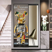 Tableaux muraux modernes Art déco pleine longueur Peintures murales Minimalist Hidden Mirror Designs Peintures décoratives avec miroirs cachés