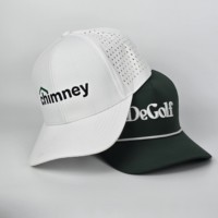 Chapeau de soleil 6 panneaux sur mesure, haute qualité, séchage rapide, perforé, en tissu Oxford, visière incurvée, logo imprimé, respirant pour la course
