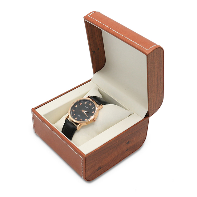Wholesale Luxury PU Display Cardboard Organized Custom Watch Packaging Box OEM