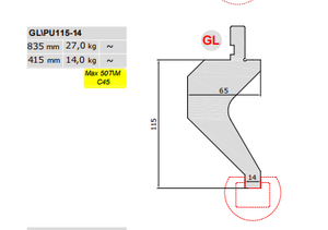 Kích thước tùy chỉnh 42CRMO Vật liệu rèn khuôn Báo Chí phanh đấm cổ ngỗng trên chết - Product Image 2