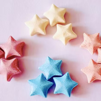 Tablettes de bain effervescentes DIY pour enfants, naturelles, véganes, biologiques, jetables, thème sirène, sélection de sept couleurs amusantes, personnalisables, pour un spa relaxant