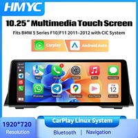 Estéreo para Auto con Pantalla Táctil Linux de 10.25 Pulgadas para BMW Serie 5 F10/F11 2011-2012 CIC, Carplay Inalámbrico, Android Auto, GPS, Unidad Principal de Navegación