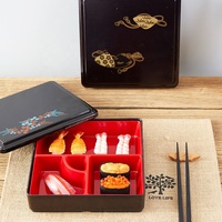 Lebensmittel qualität Holzkorn Kunststoff fach Sushi-Behälter Restaurant im japanischen Stil Bento Box Jubako