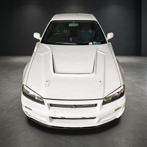 มาใหม่เครื่องดูดควันคาร์บอนไฟเบอร์สีขาว EPR สำหรับ Nissan Skyline R34สไตล์ gtt TS พร้อมคลิป BOLT-ON การติดตั้ง - Product Image 3