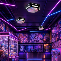 Luminaires modulaires pour salles d'arcade de jeux vidéo d'anime, centres de divertissement, lieux d'e-sport, salles de billard et autres espaces.