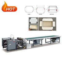 Colle thermofusible semi-automatique rigide de machine de collage de boîte-cadeau et colle froide collant la machine
