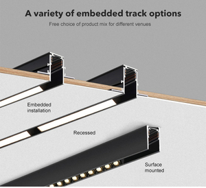 ชุดไฟแม่เหล็กติดราง LED 12W 48V ชุดติดเพดานรางไฟแม่เหล็ก - Product Image 5